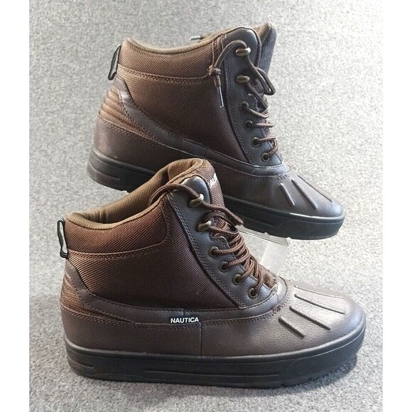 Nautica Men’s New Bedford Ankle Duck Brown Snow Boot Size 11 Waterproof main image 6